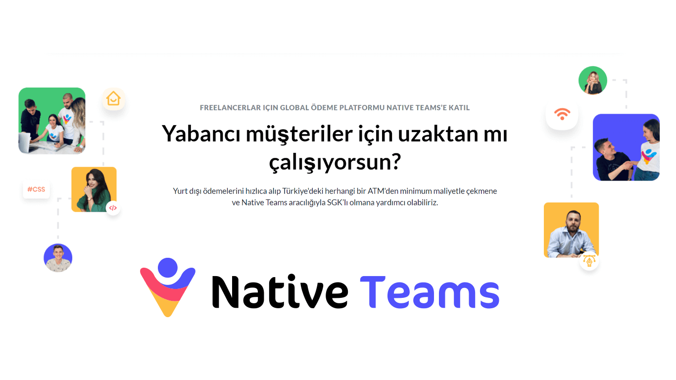 Native Teams: Serbest çalışanlar için yasallaştırma hizmeti